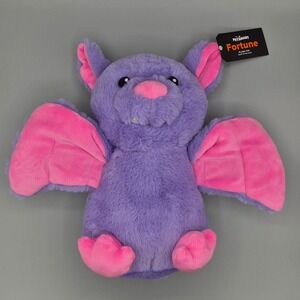 PetSmart Fortune Purple Pink Bat Plush Dog Toy Halloween Squeaker NWT